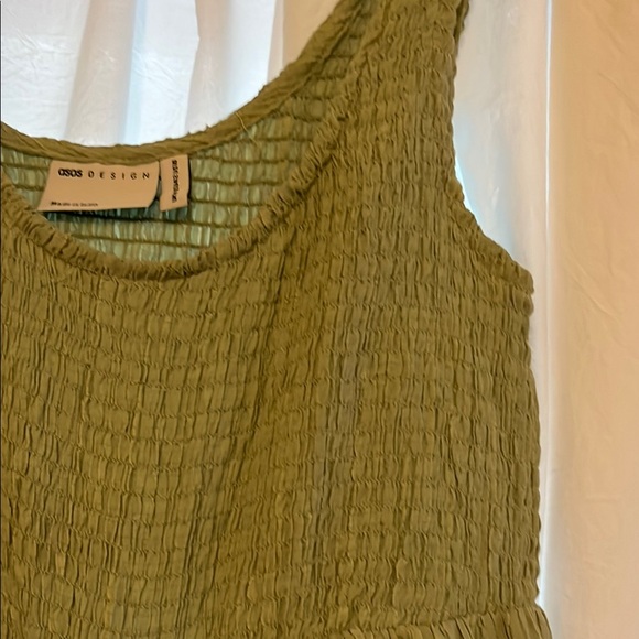 Chic Olive Green Sleeveless Dress - Picture 2 of 2